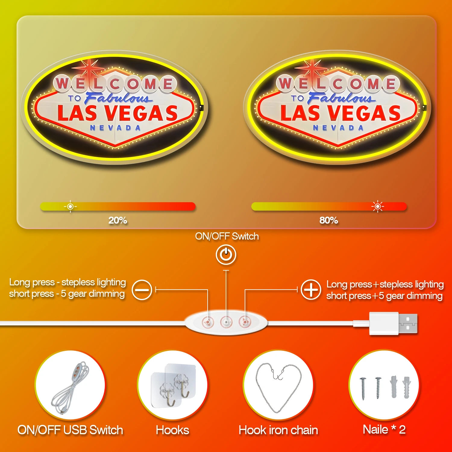لافتة نيون LED بتصميم ريترو بع - مراجعة Arcade Vegas وسعره