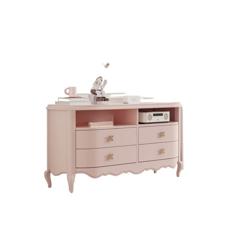 

Тумба под телевизор во французском стиле, интегрированный настенный шкаф для хранения вещей в спальне