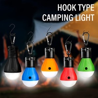 Outdoor Camping Tent Light Portable Lantern LED Bulb Outdoor Hanging Soft Light SOS Emergency Travel Lamp Use AAA Battery