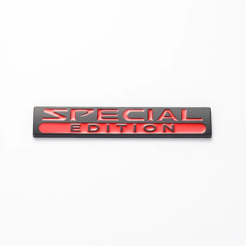 3D Metal Special Edition Logo Car Front Grille Emblem Rear Trunk Badge Decor Sticker For Nissan Sentra Tiida Juke Altima Qashqai