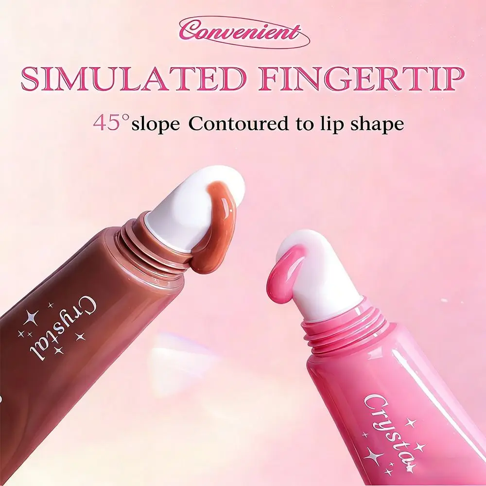 New Hydrating Mirror Lip Gloss Moisturizing with Bow Keychain Hydrating Gloss Lip Shiny Lip Makeup Long-Lasting Look