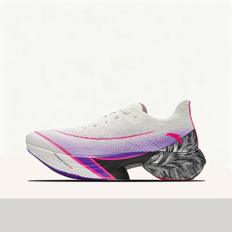 Anta C10 Pro Women's White/Purple/Pink Low-Top Runners – Breathable Non-Slip Sole, Stylish Versatile Comfort & Fit 122445574-6