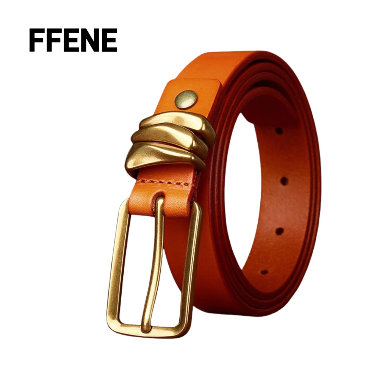 

New style fashion luxury belt for women, genuine leather, pure cow leather, versatile, casual, high-end feeling, women's belt