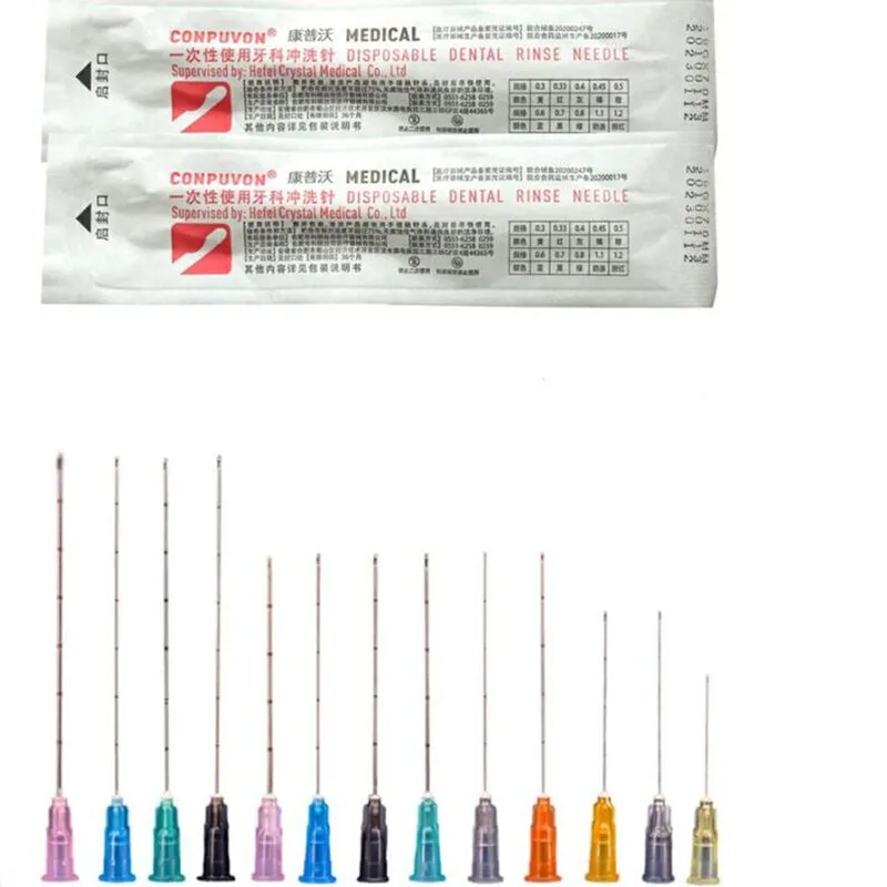 Blunt Tip Micro Canule Medische Injectie Naald 18G 21G 22G 23G 25G 27G 30G Vlakte Uiteinden Notched Endo Naald Tip Spuit