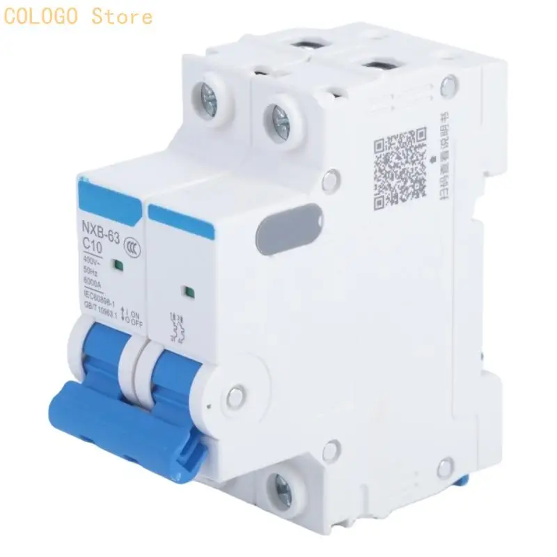 2P Mini Breaker 1000V Direct-Current Mount for Home Solar Lines, Residential Energy Line Management, and Small Distribution Use
