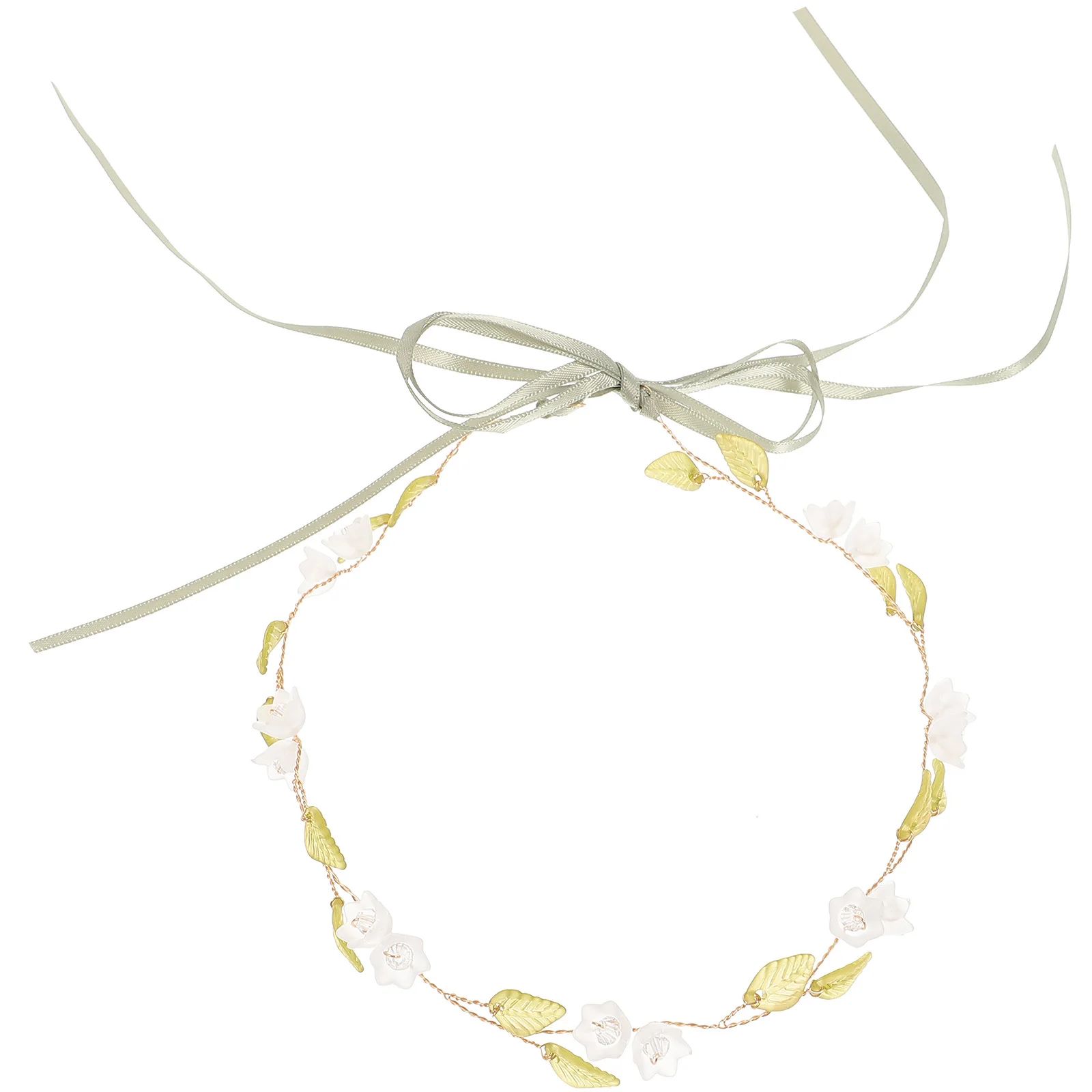 

Lily of The Valley Headband Flower Crown Bridal Teens Bridesmaids Accessories Comfortable Soft Not Easy Fall Off Fashionable