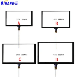 6 7 8 9 inch 6Pin Resistance Touch Screen 155x88mm 165x100mm 192x116mm 210x126mm 167x93mm Car Radio Player Glass Panel Sensor