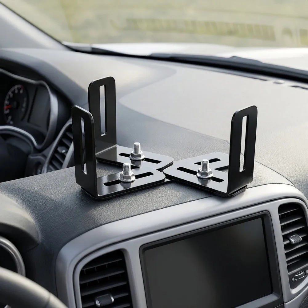 Sliding Mount Base Adjustable Radio Bracket For Driving Stability 6 Inches To 10 Inches Bracket Secure Stable Placement