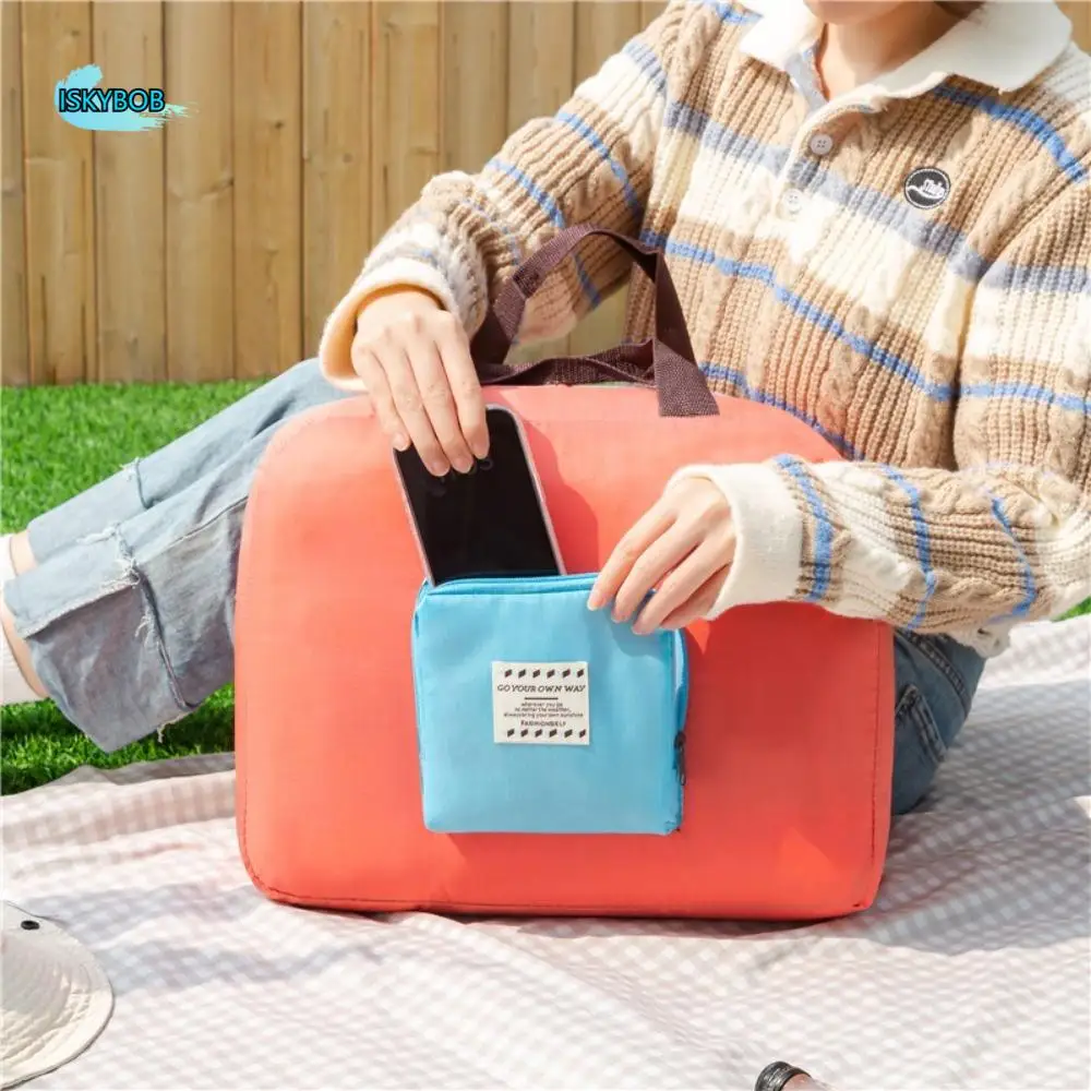 

Foldable Travel Storage Bag Oxford Large Capacity Travel Luggage Bag Clothes Pouch Handbag Trip Duffel Bag Clothes Organizer