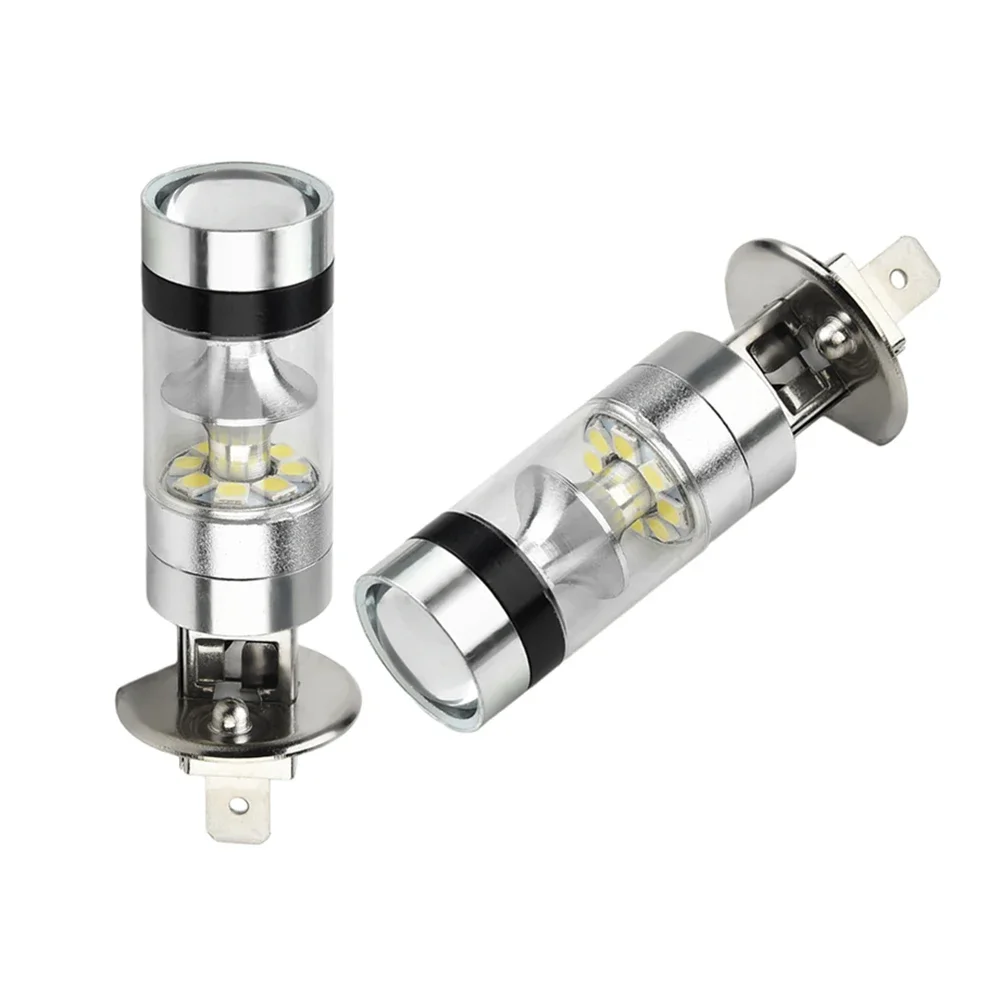 6000K LED Headlight Bulb Driving Fog H1 Light Wear-resistant 20-SMD Parts Projector Replacement 1000LM Portable