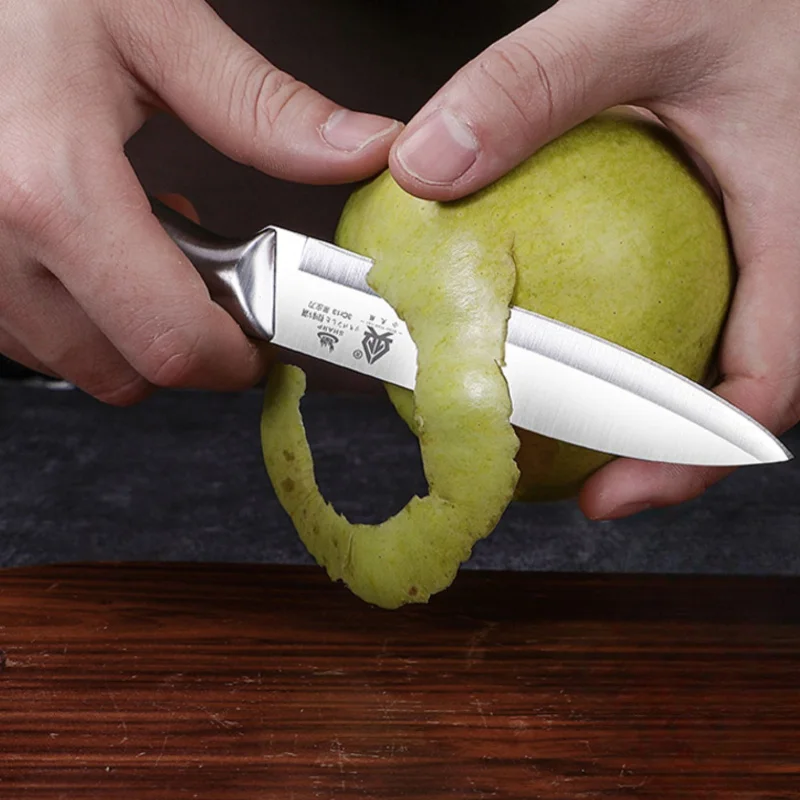 PLYS One Piece All Steel Knife Set Stainless Steel Multi-Purpose Kitchen Knife Multi-Purpose Knife Melon Fruit Knife