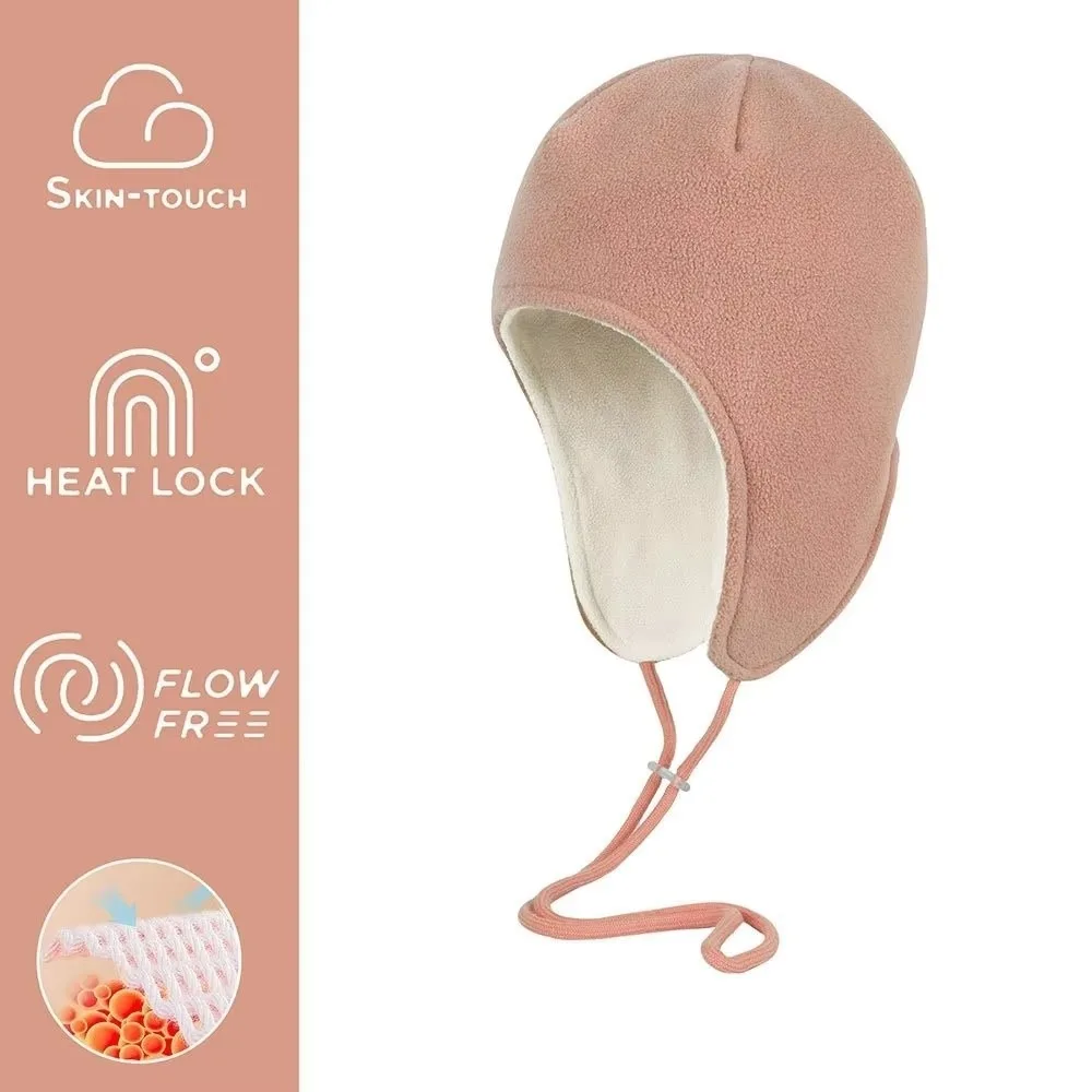 

Windproof Sports Skiing Hat Adjustable Drawstring Thick Fleece Warm Fleece Hat Warm Ear-Flap Design Cycling Beanie