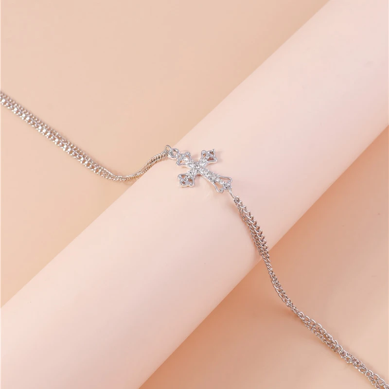 Böhmen Gothic Kristall Kreuz Taille Kette Bauch Gürtel Ketten Sommer Strand Sexy Körper Schmuck für Frauen Mädchen Partei Schmuck – Detail 5