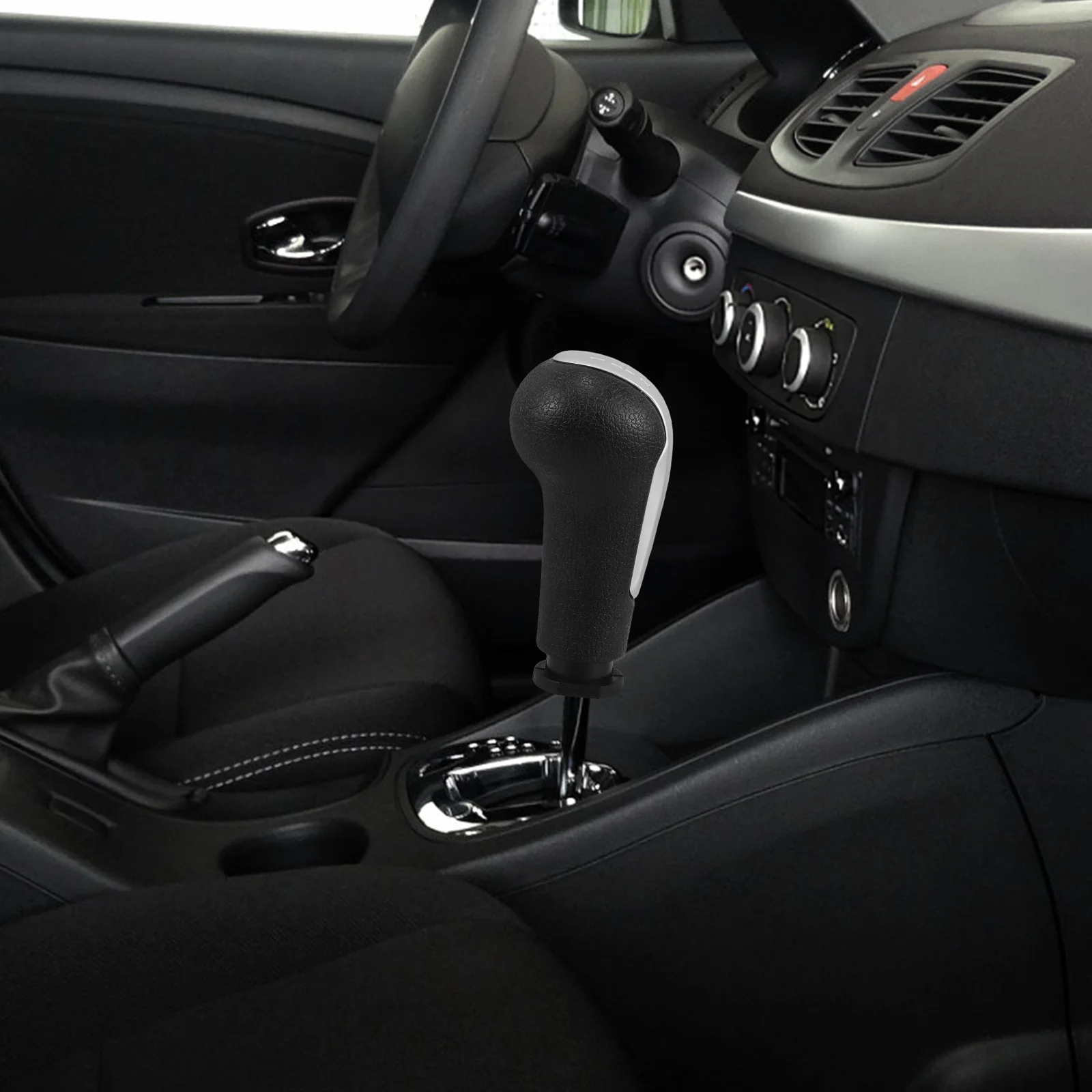 

Gear Shift Knob For Manual Transmission Durable Pu Plastic Car Shifter Handle Replacement Round Ball Shift Head