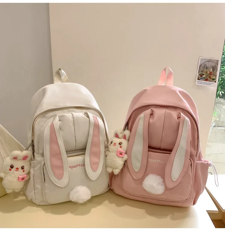2026 Kawaii Rabbit Ear Backpack for Girls Children's Backpack Cute School Backpack for Girls Daily Use Backpack