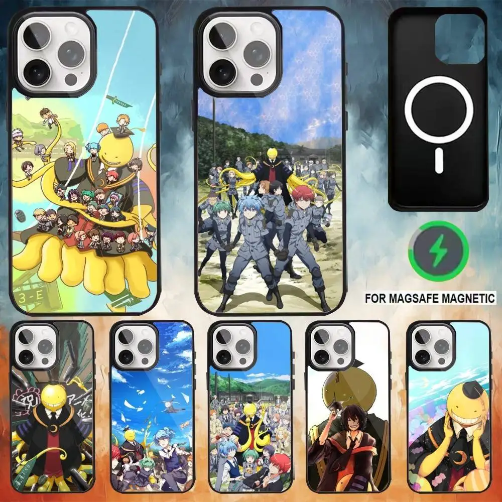 

A-Assassination Classroom Phone Case For iPhone17,16,15,14,13,12,11 Plus,Pro Max Magnetic Magsafe Wireless Charging