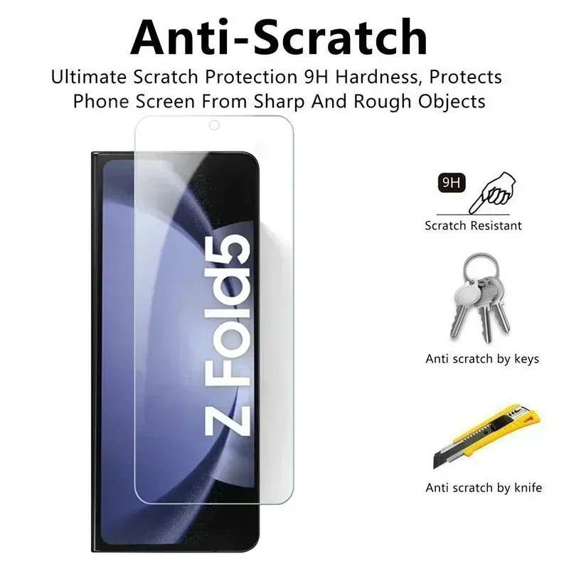 4 шт. закаленное стекло для Samsung Galaxy Z Fold 5 HD прозрачная Защита экрана для Samsung Z Fold 4 6 5G Z Fold5 9H защитное стекло