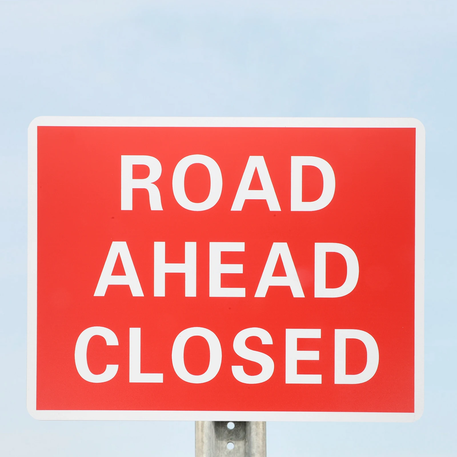 

Road Closed Sign Pvc Heavy Duty Waterproof For Parking Driveway Traffic Control Road Blocking Symbol Safety Warning Signs