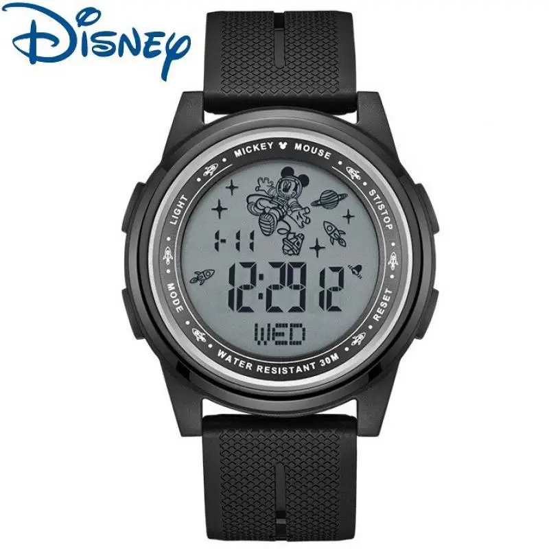 Disney Mickey Mouse Men Digital Wristwatch Astronaut Taikonaut Cartoon Stop Watch Chronograph Alarm Clock Unisex Women Girl Boy