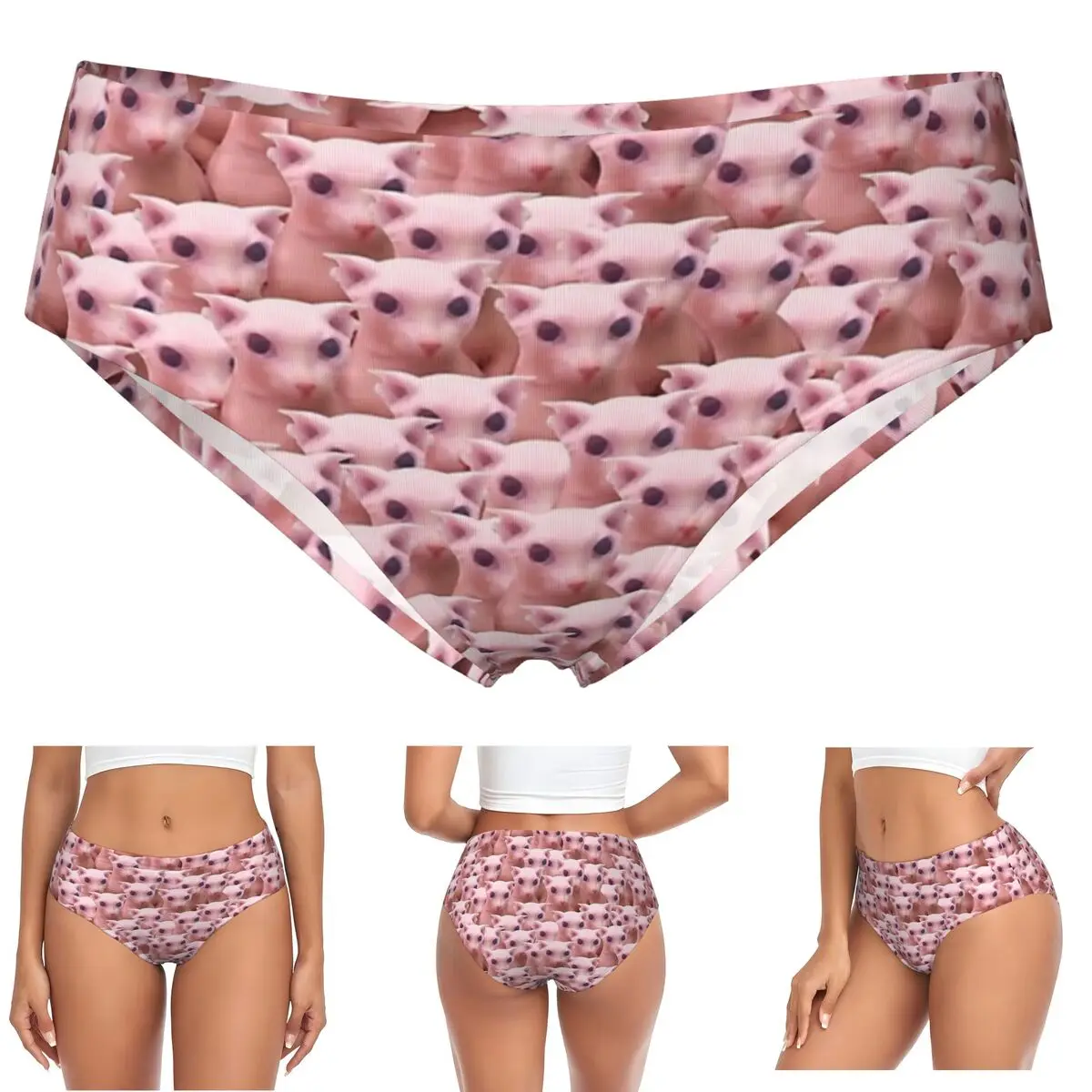 Custom Bingus Army Panties Briefs Women's Comfort Briefs Underwear Breathable Female Underpants
