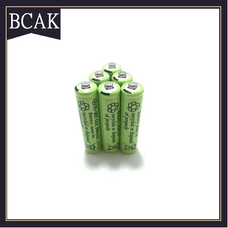 BCAK Style 8PCS  1.2V NiMH AAA Rechargeable Battery AAA Batteries 2000MAH 3A AAA for  Electric Shaver Remote Control Alarm Clock