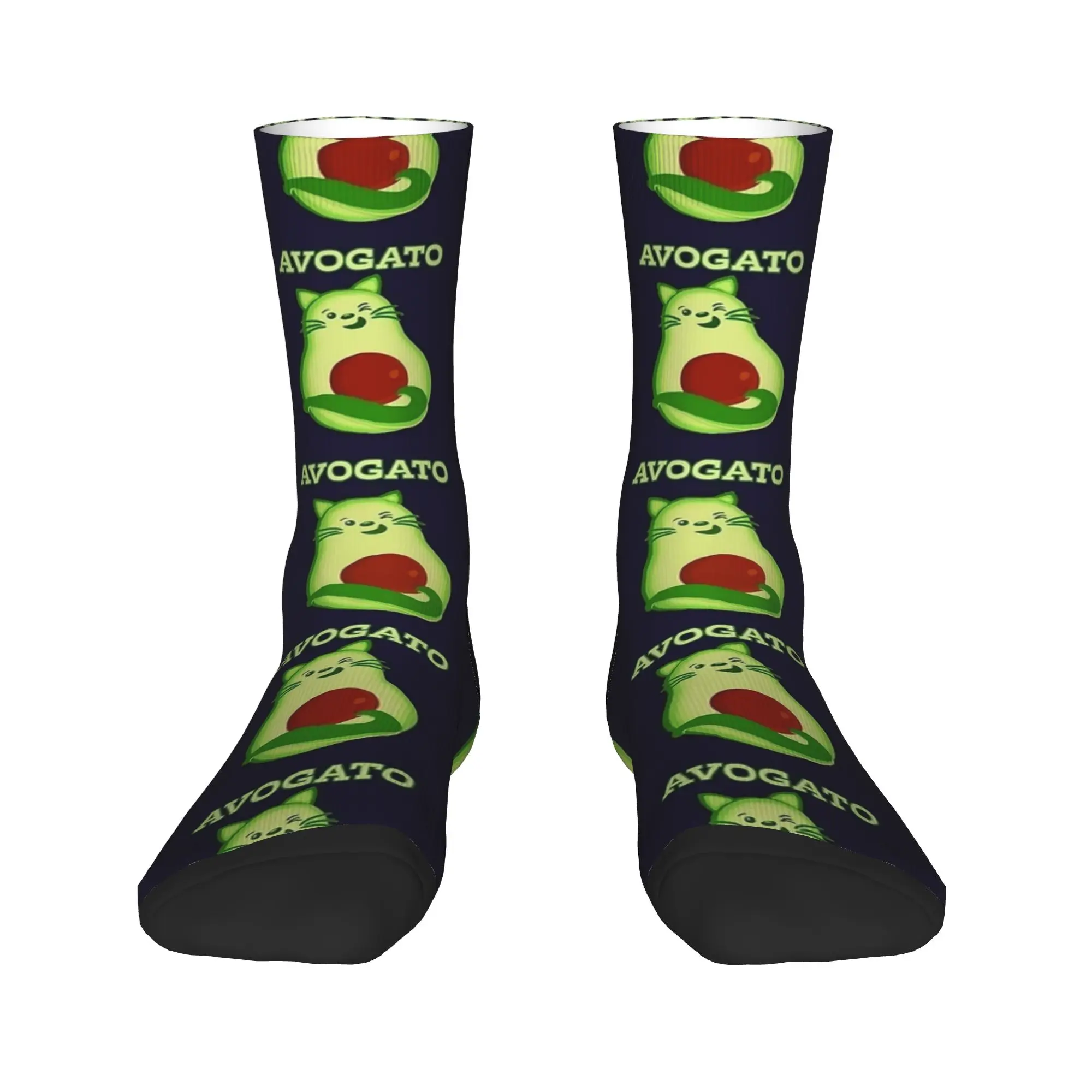 Abacate keto kitty cat ganha em você meias personalizadas meias anti homens meias macias respiráveis inverno moda correndo meias esportivas