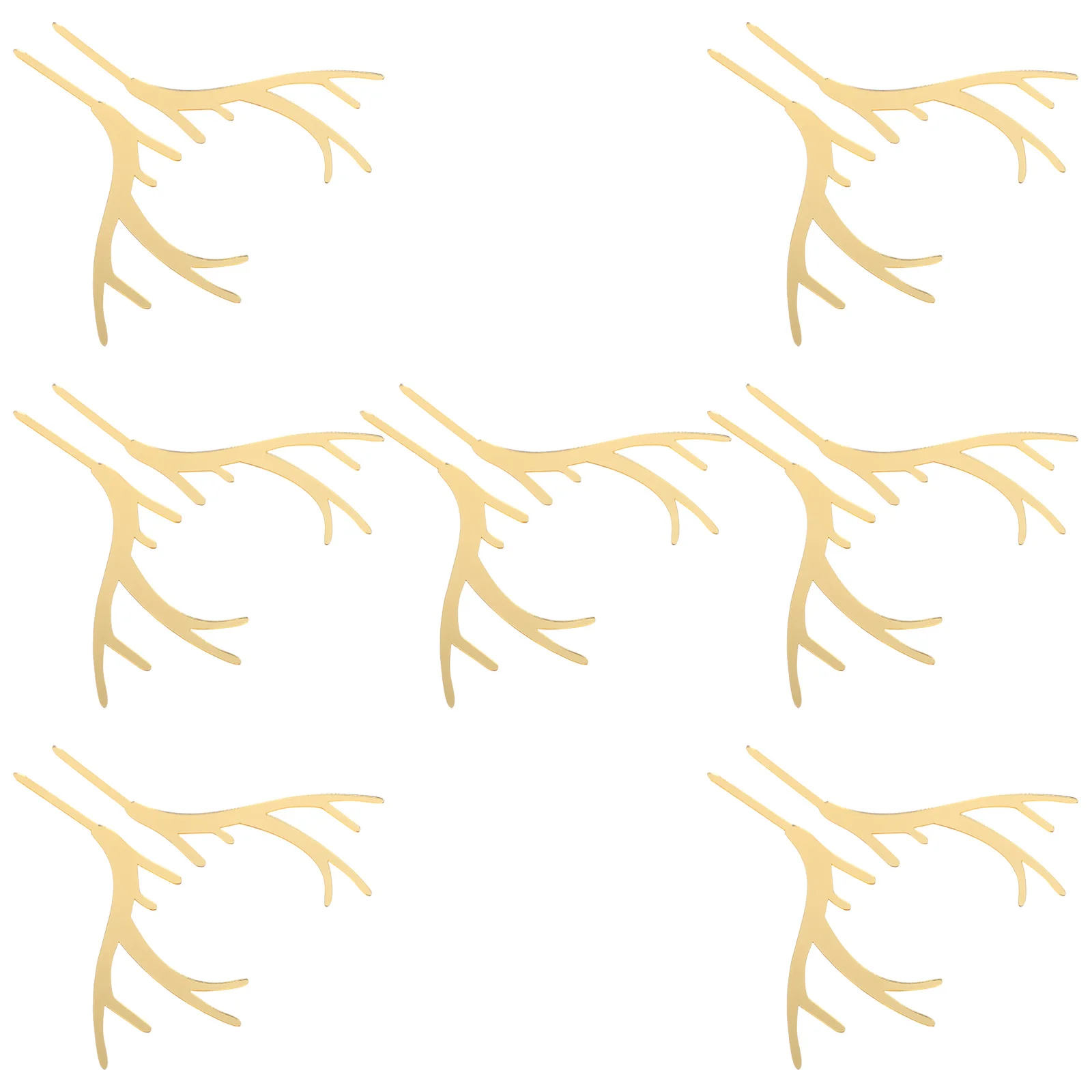 

7 Pairs Christmas Holiday Cake Toppers Merry Reindeer Decorations Outdoor Antlers for Cakes