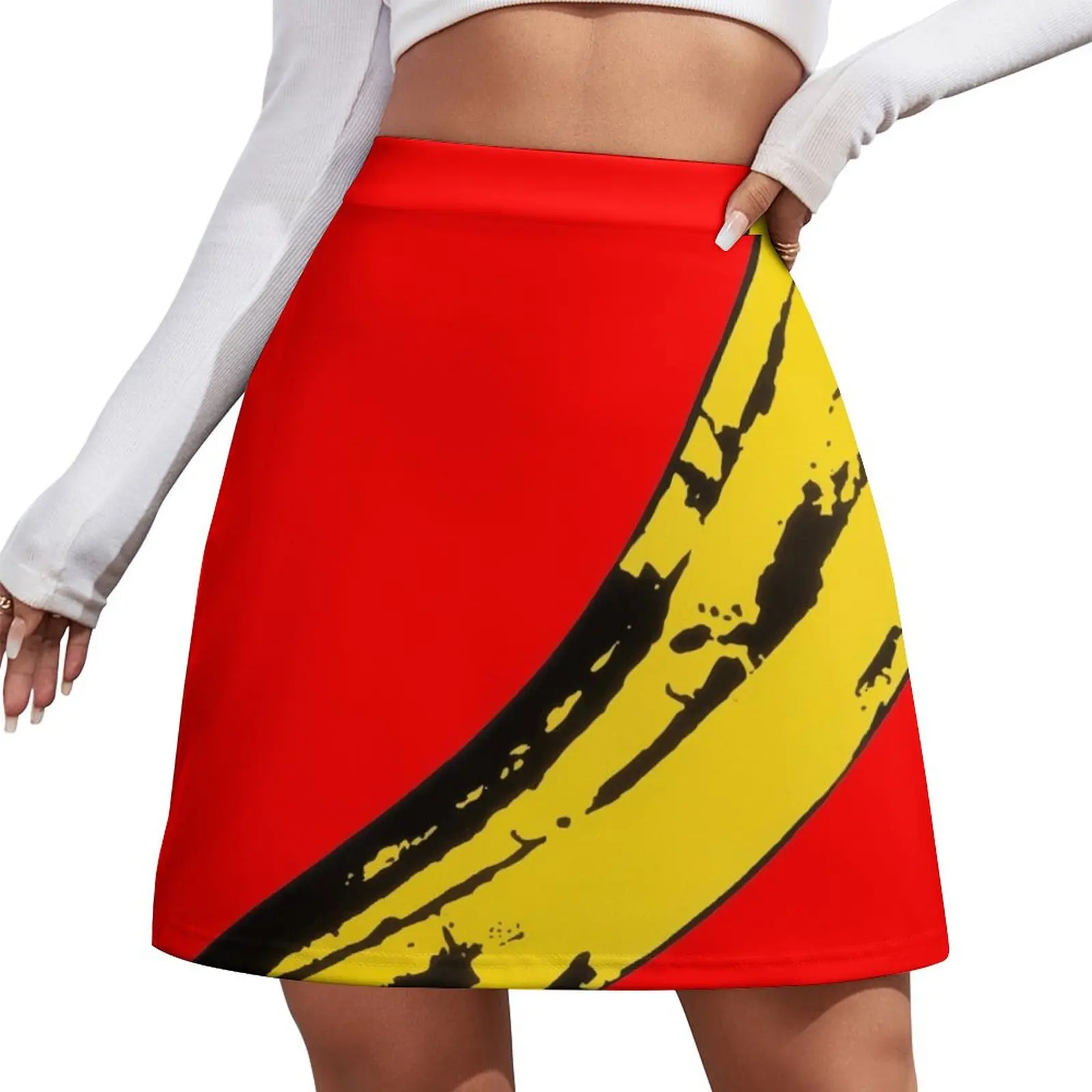 Big Yellow Banana - Red Mini Skirt Female clothing Women clothing mini skirts luxury evening dresses 2026