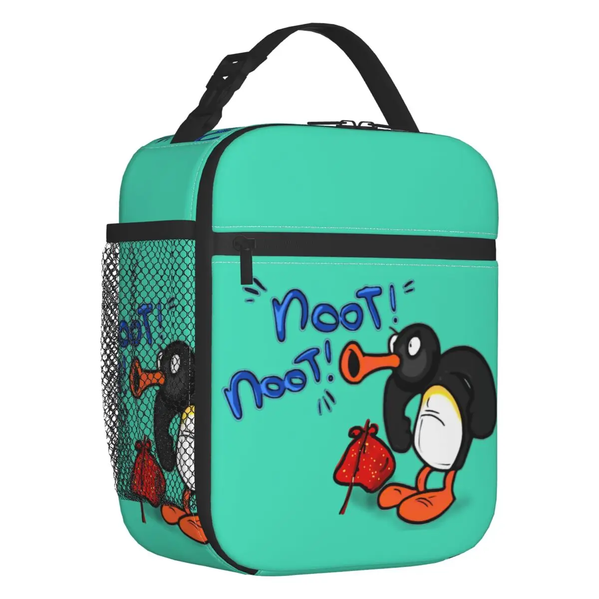 

Noot Noot Pingu Funny Resuable Lunch Box Women Multifunction Cartoon Penguin Cooler Thermal Food Insulated Lunch Bag Office Work