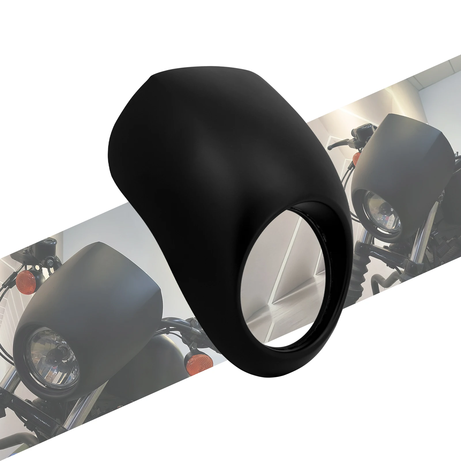 

Motorcycle Gloos Black Headlight Fairing Front Fork Mount For Harley For Sportster XL 883 For Dyna For Street Bob