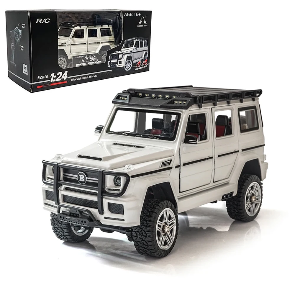 

SG2401 Metal RC Crawler 1:24 Full Scale 2.4G 4WD Off-Road Alloy Remote-Controlled Vehicle With LED Lights,RTR all Terrain Vehicl