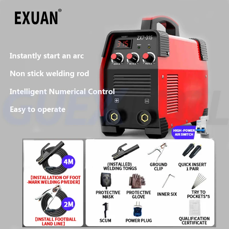 Portable 315 Arc Welder Inverter Welding Machine 220V Mini Iron Electric Digital Display Welding Equipment Car Repairing Tools