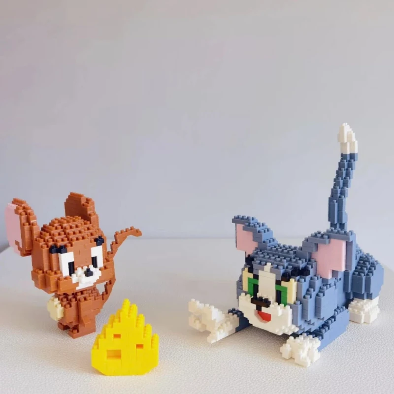 ตอมแอนด์เจอร์รี่ ไมโครบล็อก ชุดประกอบแมวชีสและหนู โมเดล 3 มิติ อนิเมะ มินิบล็อก ฟิกเกอร์ ของเล่น สำหรับเป็นของขวัญคริสต์มาส
