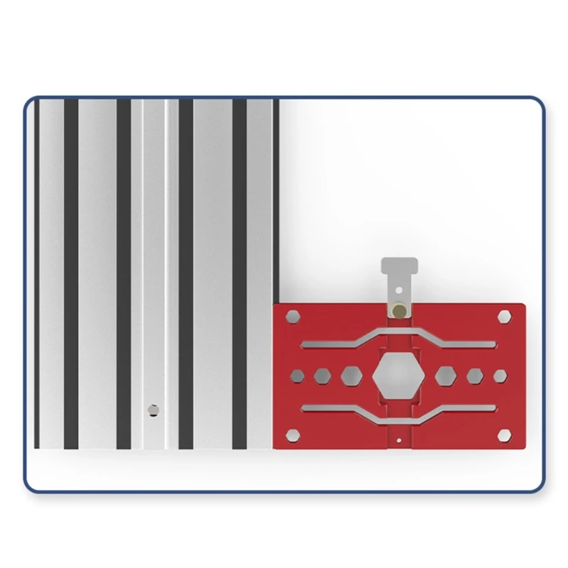 Pengerjaan Kayu Sudut 90 Derajat Berhenti Aluminium Track Sawing Square Positioning Drop Shipping