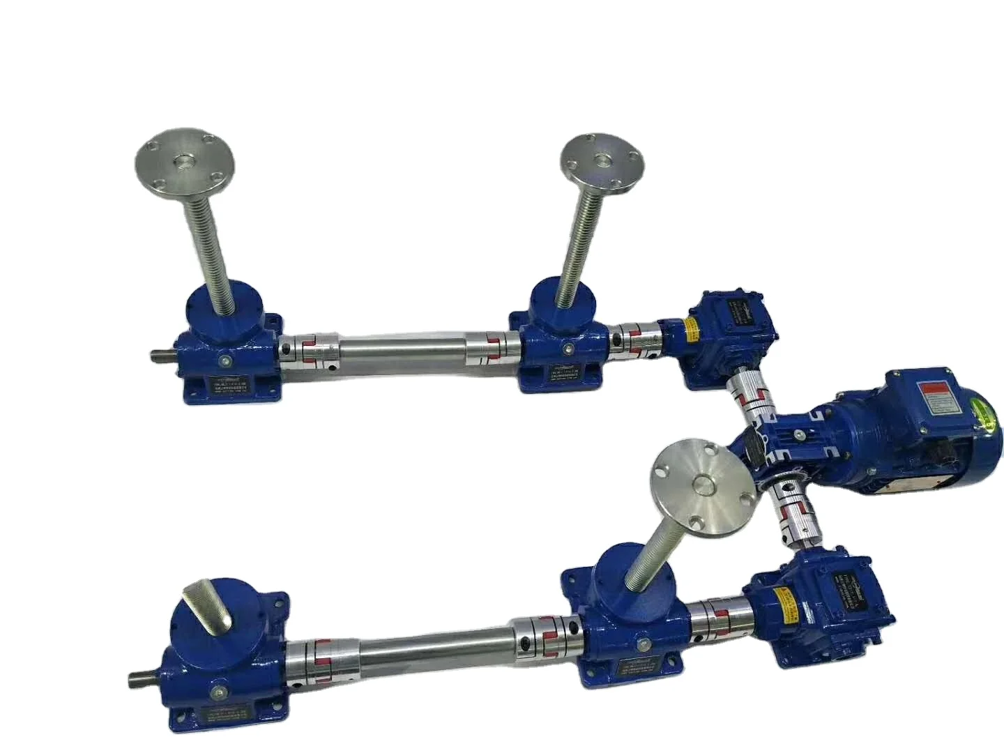 Driving Multi-Worm Gear Screw Jack Lifting System Used in Industry