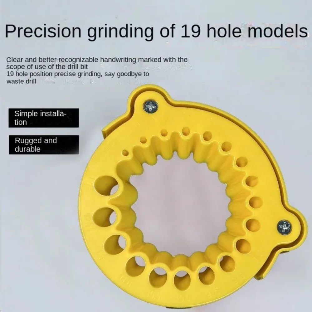 Efficient Drill Bit Grinding Sharpener Precise 3.5 -12.5mm Electric Drill Bit Grinding 19 Holes Multi specification