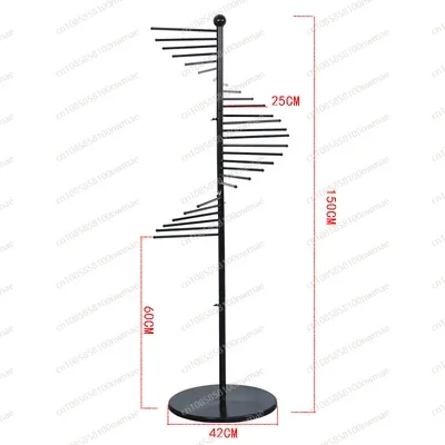 Image of Mehrzweck-Präsentationsständer aus Schmiedeeisen | Bodenständer für Schals, Gürtel, Taschen und Accessoires | Home Store Dekor