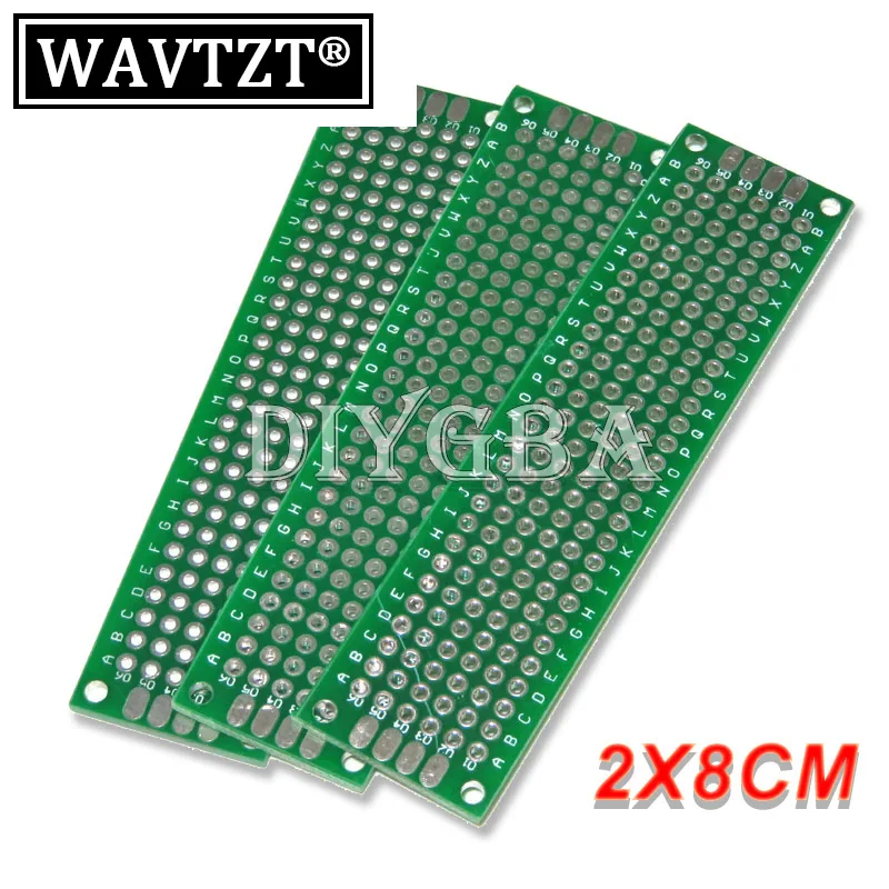 2x8 Universal Printed Circuit Board  2*8CM Double Side Prototype PCB Diy New PUMUDDSY