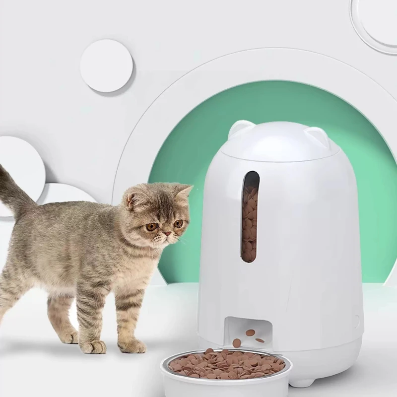 

Автоматическая кормушка для животных, умная кормушка для кошек с таймером, дозатор корма на 6 л для собак и кошек, защита от застревания, дистанционное управление