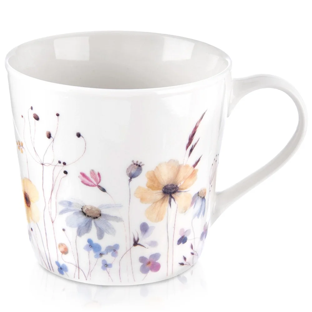 Bloemen porseleinen beker 430ml