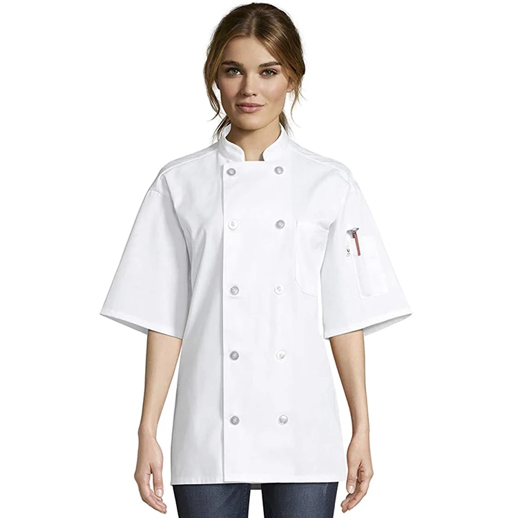 Custom Short Waiter Chef Clothes Sushi Uniform Chef Coat Restaurant Bar Hote Chef Uniform For Unisex