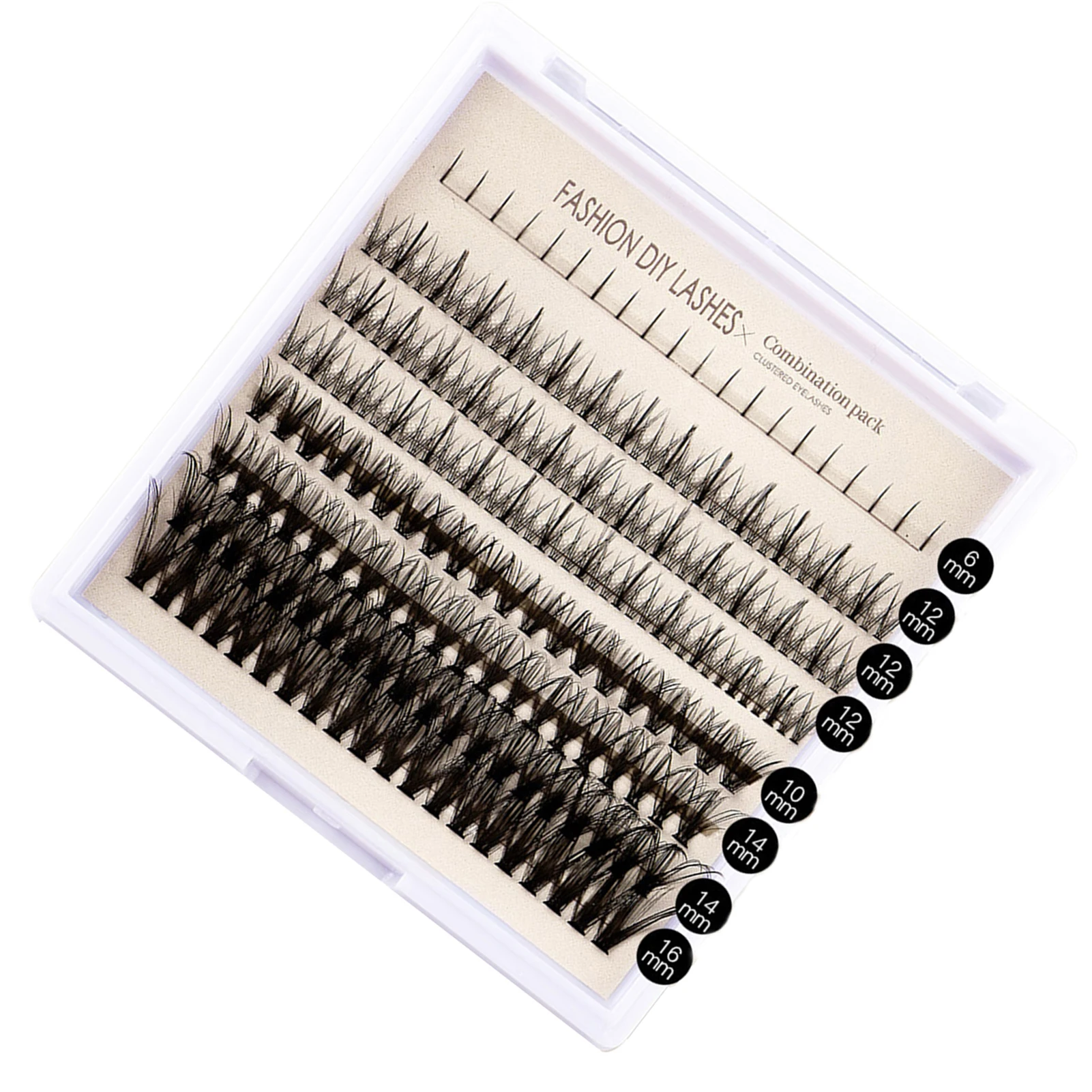 Eyelash Extension Kit Cluster Lashes with Lash  and Seal Lash Applicator Tool for Self Application at Home