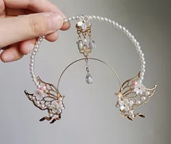 BJD Doll Hairpin 1/6 1/4 1/3 Butterfly Crown Headdress