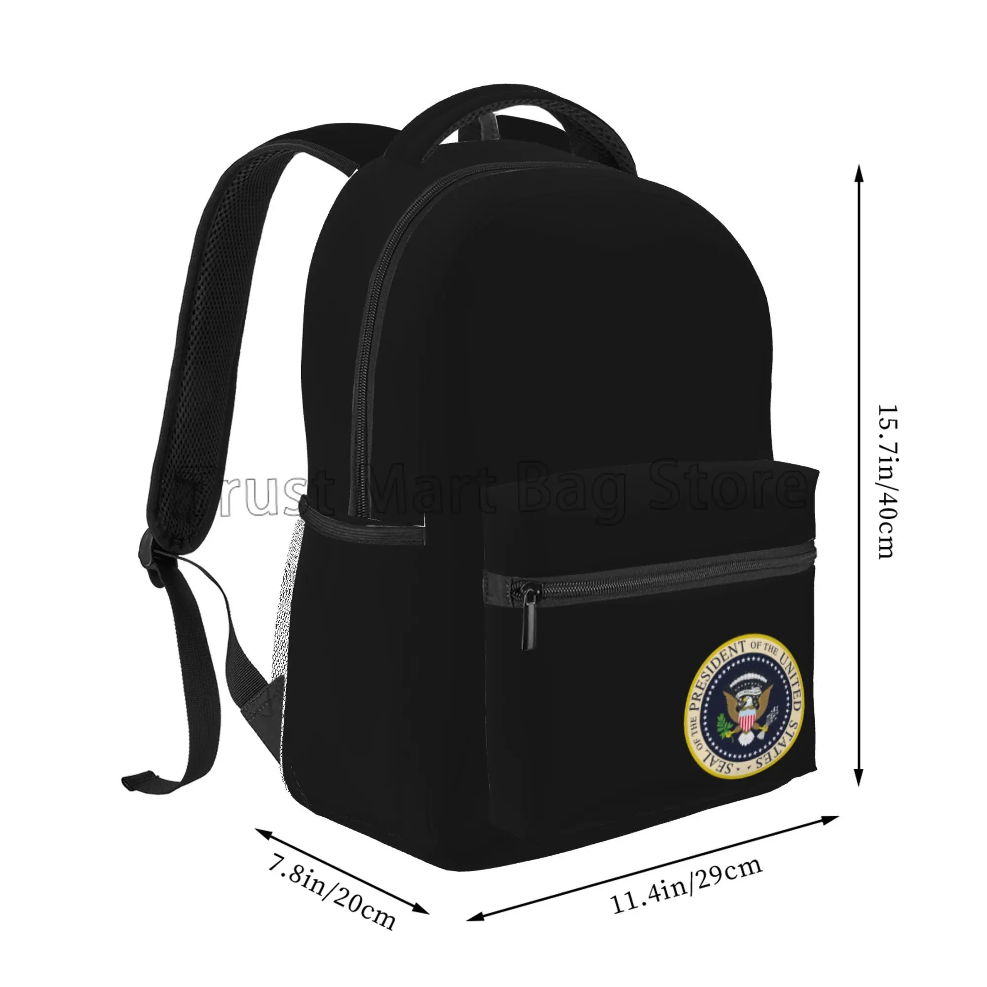 Seal of The President of The United States Backpacks Laptop School Book Bag for Adults Teens Travel Hiking Camping Daypack