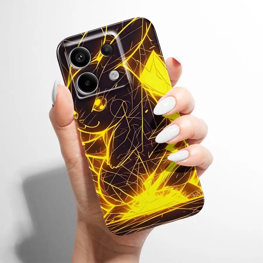 حافظة بيكاتشو رائعة لهاتف Xiaomi Redmi Note 13 Pro Plus 10 14 Pro 10S 9S 12 9 11 12S 9T غطاء هاتف صلب