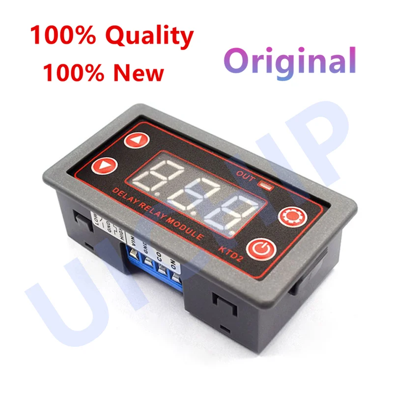 ZK-KTD2 DC 5V-30V 5A Fully Compatible Delay Relay Module Trigger Cycle Timing Industrial Anti-overshoot 12V 24V