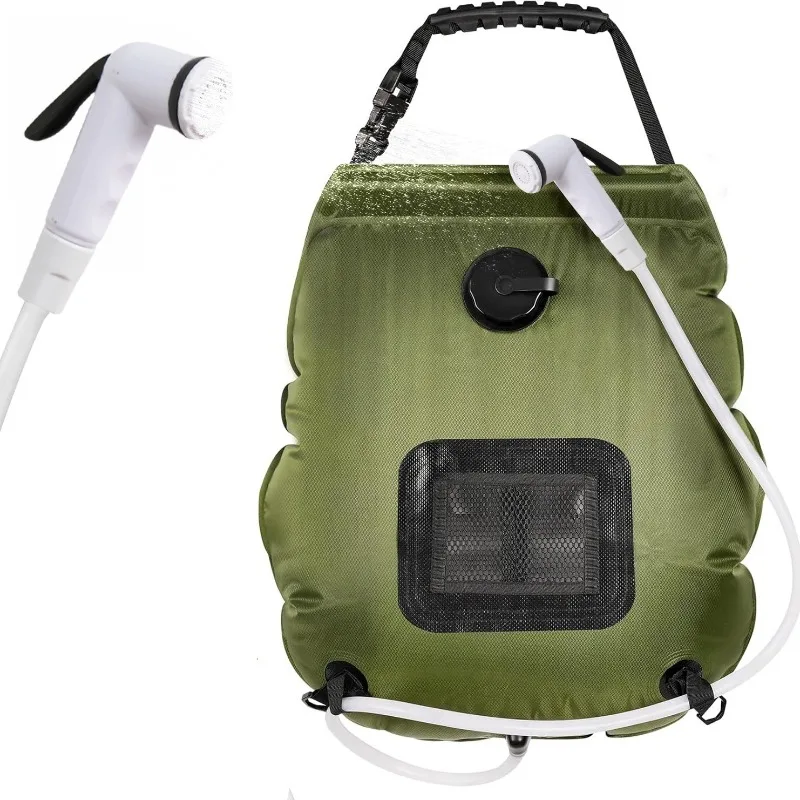 

20L Outdoor Sun Water Bag Shower Bag Portable Solar Hot Water Bag Outdoor Bathing Water Bag