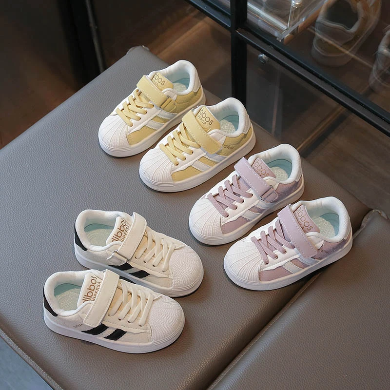 

2025 Spring New Fashion Children Casual Kids Shoes for Girls Boy Korean Style Soft Anti-slippery Versatile Chic Baby Sneakers