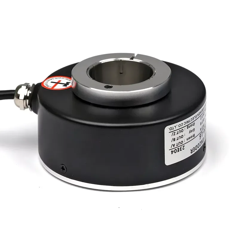 ABILKEEN Industrial Photoelectric Rotary Encoder 100MMOD with 30/45MM Through-Hole Shaft Incremental Rotary Endcoder