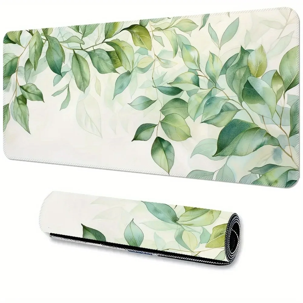 Eucalyptus Leaf Pattern Gaming Mouse Pad Desk Organizers and Trays Tapis De Souris Коврик для Мышки Alfombrillas Gaming